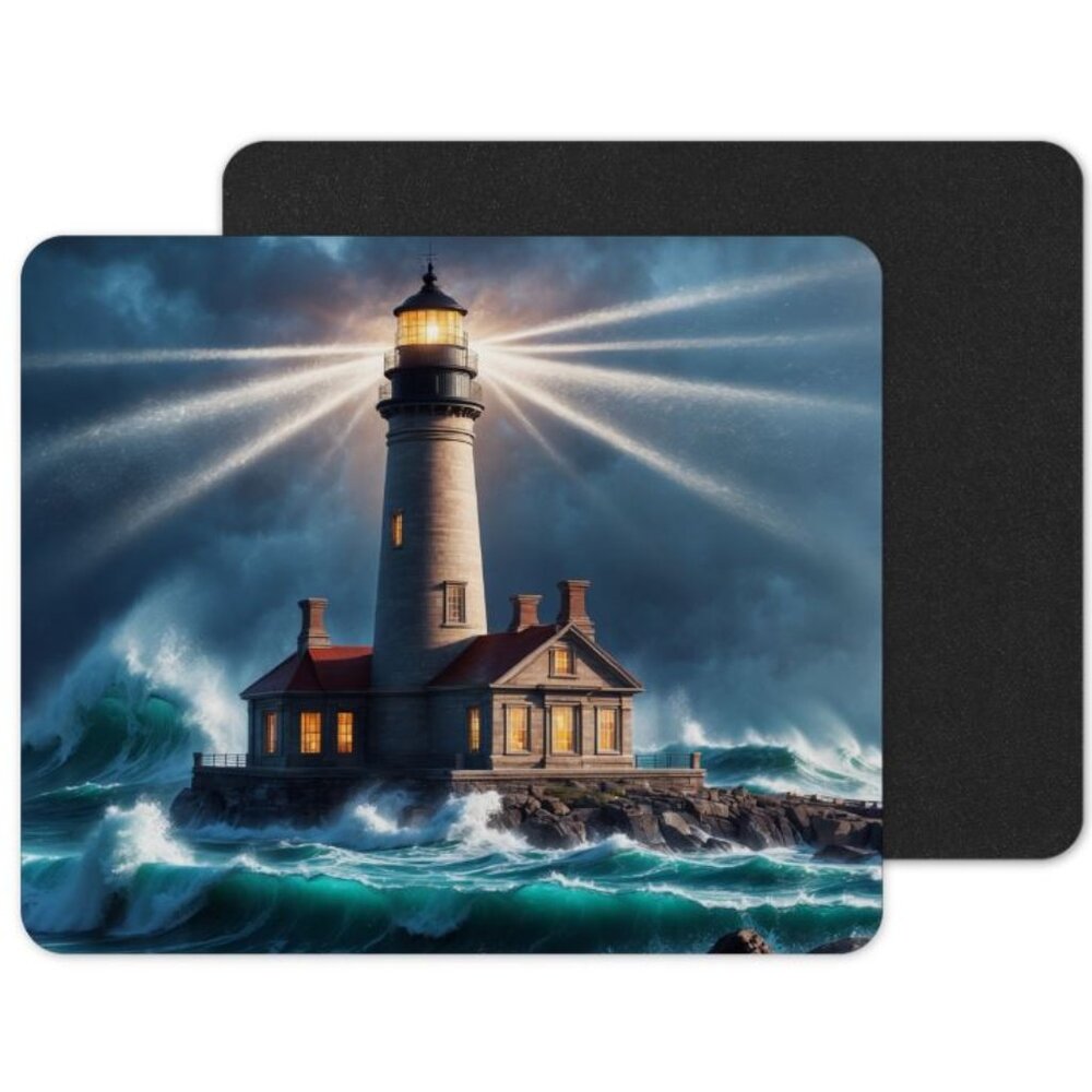 Light House Mouse Pad, Computer Mouse Pad, Light House Island Mouse Pad‎